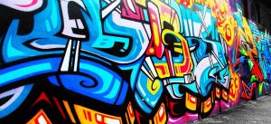 malavika & winnie graffiti wall image
